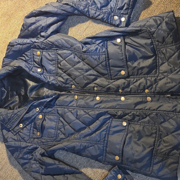 Banana Republic Dark Blue Quilted Puffer Jacket - Picture 3 of 5